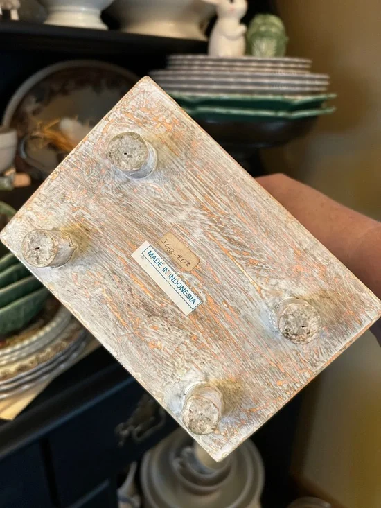 Chippy Wooden Butter Pat Display Cabinet - Picture 6 of 10